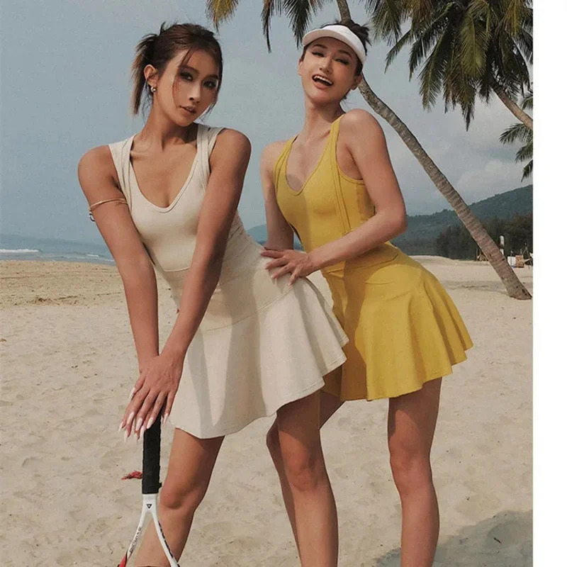 Vestido de tênis feminino sem  - Badminton Youtube avaliação e preço